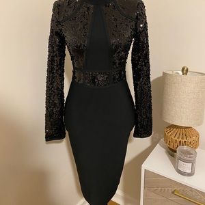 Sequined bodycon dress